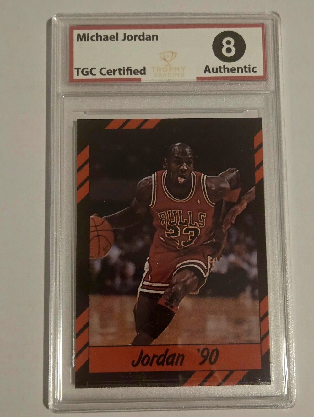 Michael Jordan 1990 Best Of The Best Basketball Card - Near Mint-Mint 8 Graded